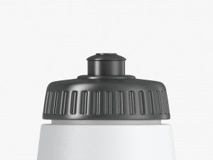 Plastic Sport Bottle - water botle with cap 3D 模型