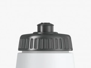 Plastic Sport Bottle - water botle with cap 3D Model