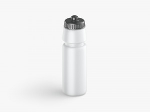 Plastic Sport Bottle - water botle with cap 3D Model