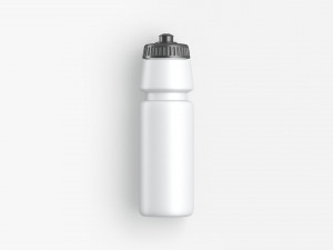 Plastic Sport Bottle - water botle with cap 3D 模型