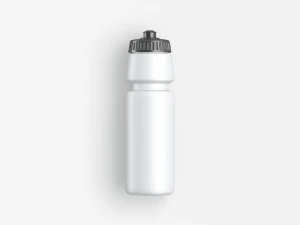 Plastic Sport Bottle - water botle with cap 3D Model