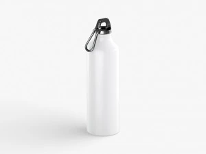 Water Sport Bottle - aluminum and plastic botle set 3D Model