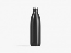 Black Aluminum Swell Sport Bottle - metal thermo water botle 3D Model