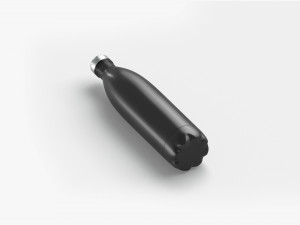 Black Aluminum Swell Sport Bottle - metal thermo water botle 3D Model