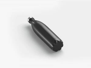 Black Aluminum Swell Sport Bottle - metal thermo water botle 3D Model