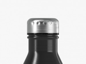 Black Aluminum Swell Sport Bottle - metal thermo water botle 3D Model