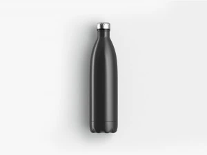 Black Aluminum Swell Sport Bottle - metal thermo water botle 3D Model