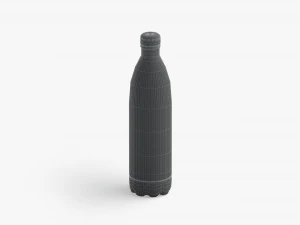 Black Aluminum Swell Sport Bottle - metal thermo water botle 3D Model
