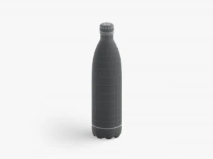 Black Aluminum Swell Sport Bottle - metal thermo water botle 3D Model