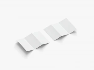 2 livretos e folhetos brancos - folheto com guia de mapas com duas e tr&ecirc;s dobras Modelo 3D