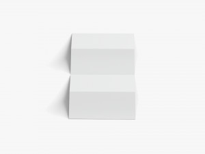 2 White Booklets and Flyers - trifold map chart brochure Modèle 3D