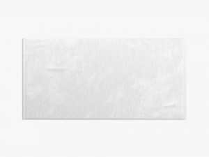 White Bath Towel Set - flat and crumpled beach pool towels 3D Model
