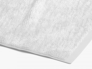 White Bath Towel - flat crumpled beach pool jack-towel Modello 3D
