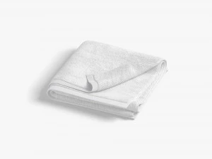 White Folded and Rolled Bath Towel - absorb beach towels 3D Model