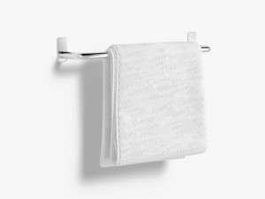 White Small and Big Towel Rail - hang bath towels sheet heated Modelo 3D