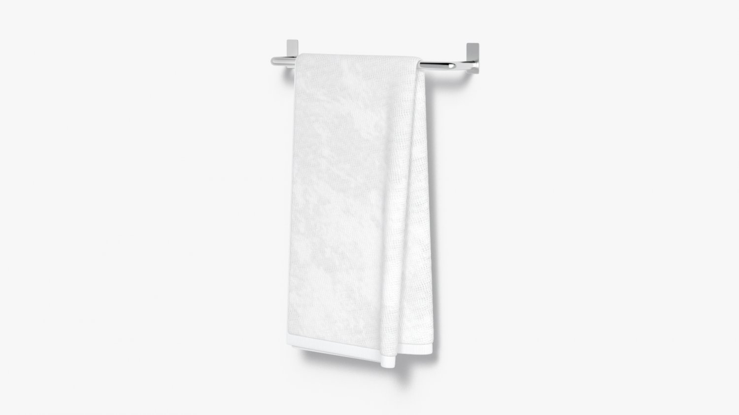 White Small and Big Towel Hanging on Hook - hang shower bath towels 3D  Model in Other 3DExport