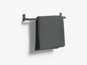 White Small and Big Towel Rail - hang bath towels sheet heated Modelo 3D