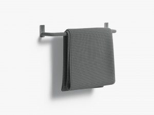 White Small and Big Towel Rail - hang bath towels sheet heated Modelo 3D