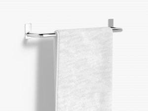 White Big Towel Hang Rail - hanged folded fiber absorb 3Dモデル