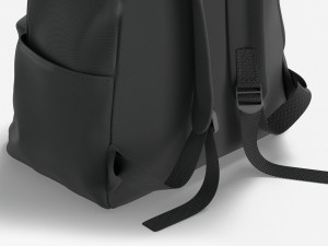 Black Backpack - travel school rucksack 3D Model