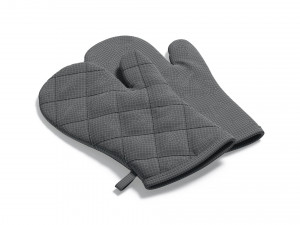 White Oven Mitten - kitchen linen gloves potholders Modelo 3D