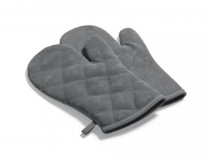 White Oven Mitten - kitchen linen gloves potholders Modelo 3D