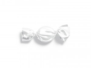 White Candy Wrap - wrapped sweet food packaging Modello 3D