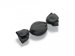 White Candy Wrap - wrapped sweet food packaging Modello 3D