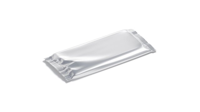 Foil Chocolate Bar - wide food snack wrapper 3D Model .c4d .max .obj .3ds .fbx .stl .blend 