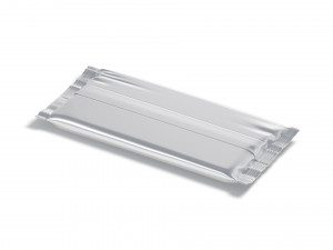 Foil Chocolate Bar - wide food snack wrapper 3D Model
