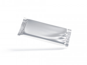 Foil Chocolate Bar - wide food snack wrapper 3D Model
