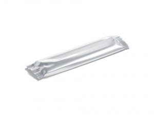 White Narrow Candy Wrap - wrapped sweet food pack Modello 3D