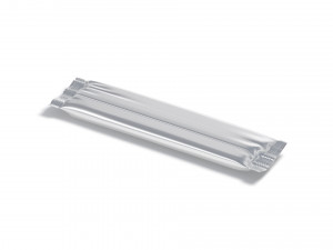 White Narrow Candy Wrap - wrapped sweet food pack 3D Модель