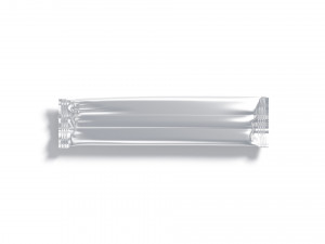 White Narrow Candy Wrap - wrapped sweet food pack 3D Модель
