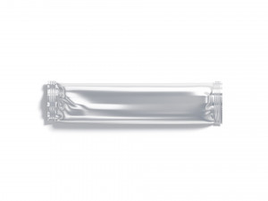 White Narrow Candy Wrap - wrapped sweet food pack 3D Модель