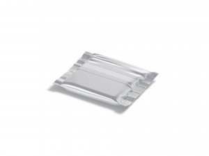 White Square Candy Wrap - wrapped sweet food package Modello 3D