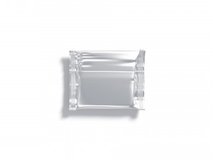 White Square Candy Wrap - wrapped sweet food package Modello 3D