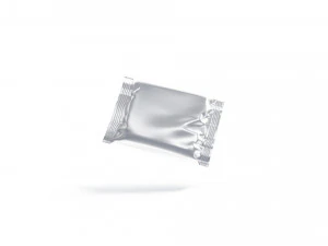 White Square Candy Wrap - wrapped sweet food package 3D Model