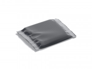 White Square Candy Wrap - wrapped sweet food package Modello 3D