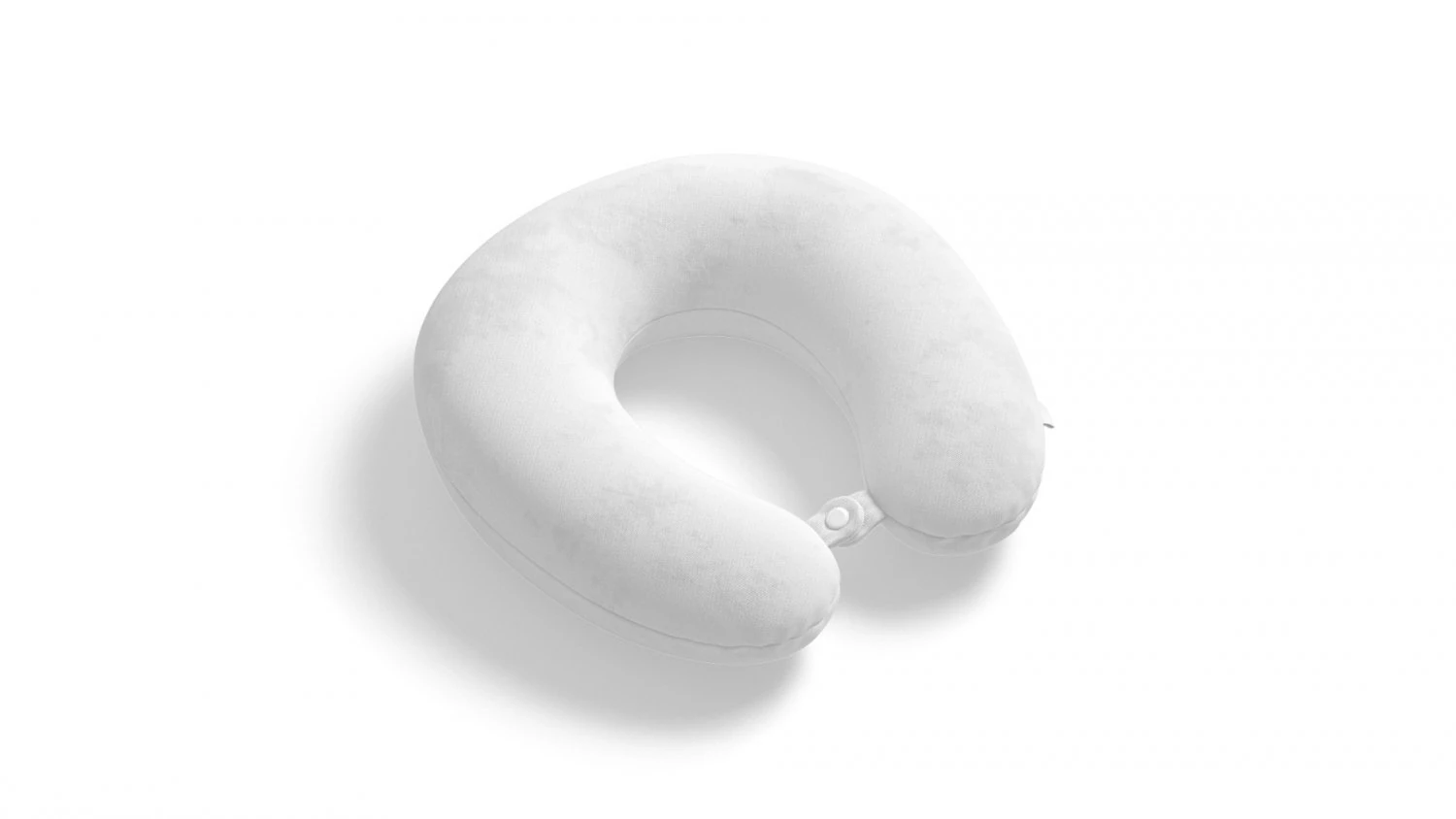 White Travel Pillow - neck head support cushion 3D Model .c4d .max .obj .3ds .fbx .stl .blend 