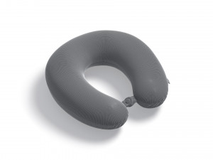White Travel Pillow - neck head support cushion 3D Model