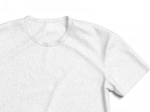 Flat Lay T-shirt - crumpled crew neck lying tshirt 3D Model