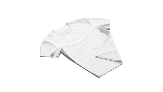 Flat Lay T-shirt - basic folded corner tee-shirt 3D Модель .c4d .max .obj .3ds .fbx .stl .blend 