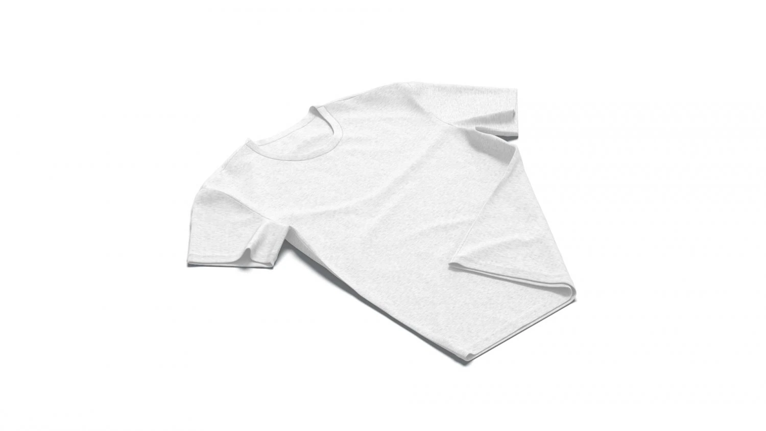 Flat Lay T-shirt - basic folded corner tee-shirt 3D Model .c4d .max .obj .3ds .fbx .stl .blend