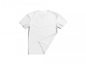 Flat Lay T-shirt - basic folded corner tee-shirt 3D Модель