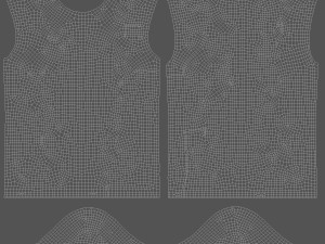 Flat Lay T-shirt - basic folded corner tee-shirt 3D Модель