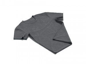 Flat Lay T-shirt - basic folded corner tee-shirt 3D Модель