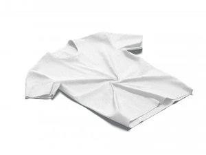 Flat Lay T-shirt - twisted fabric basic tshirt 3D Model