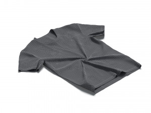 Flat Lay T-shirt - twisted fabric basic tshirt 3D Модель