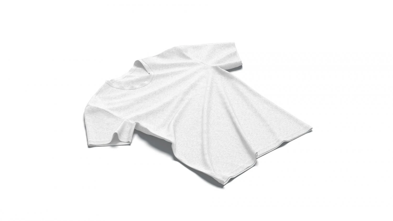 Flat Lay T-shirt - tightened cotton tee-shirt 3D Model .c4d .max .obj .3ds .fbx .stl .blend 